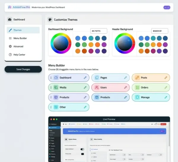 Customize Themes